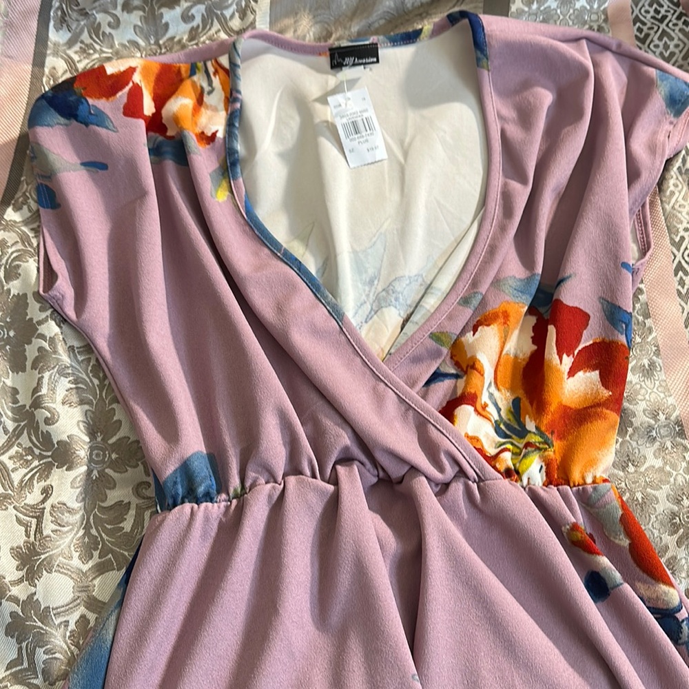 Hi-low Papelon shirt very long size 1X